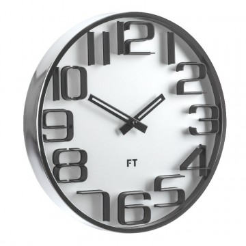Dizajnové nástenné hodiny Future Time FT7010SI Numbers 30cm Dizajnové nástenné hodiny Future Time FT7010SI Numbers 30cm